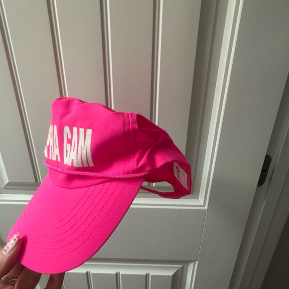 Pink Alpha Gam Cap - Picture 3 of 3